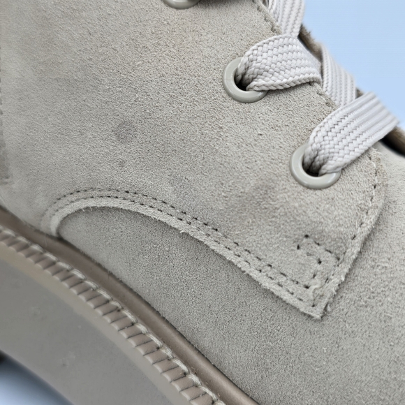 Sam Edelman Evina Platform Lace/Zip-Up Combat Boots, Sesame (tan), Women's 7M - Picture 5 of 16